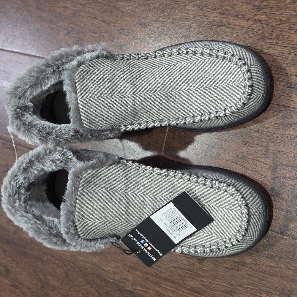 HEY DUDE DENNY HERRINGBONE GREY WOMEN
